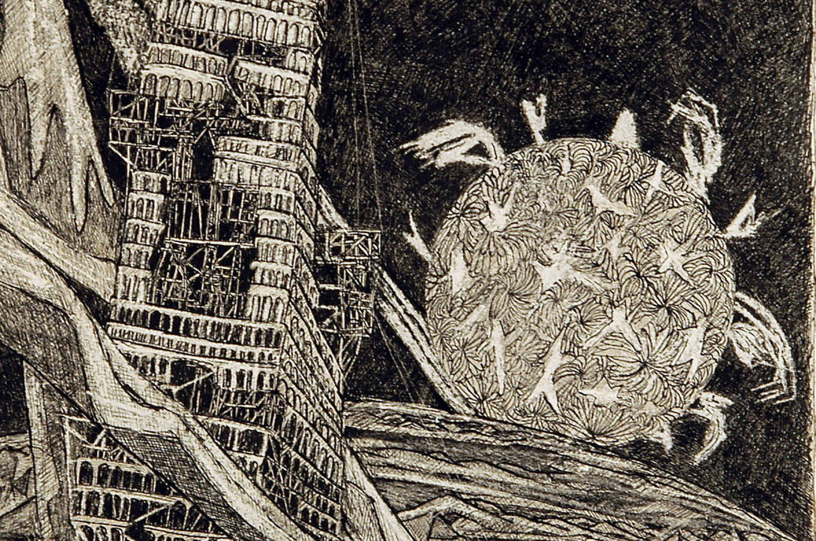 Turm zu Babel I (Detail), 1952