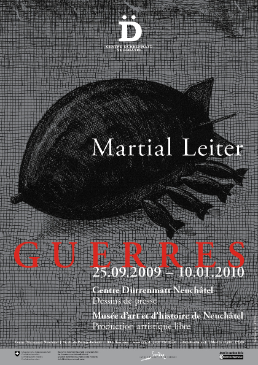 Flyer Ausstellung Martial Leiter