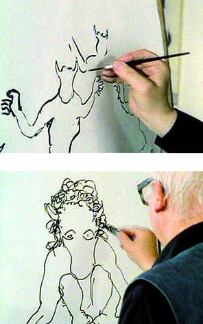 Friedrich Dürrenmatt dans « Portrait eines Planeten » de Charlotte Kerr Dürrenmatt, vidéo stills, 1984,
© Fondation Charlotte Kerr Dürrenmatt
